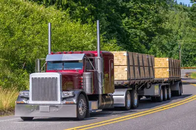 Flat bed truck  driving Job, View more