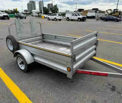 Marathon galvanized utility trailer built by Westbrook Systems Ltd. (manufactured March 2013). Solid...