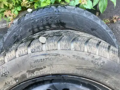 As the title says. Two different set of winter tires for sale ($100 for each set): 1. Two (2) used w...