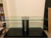 Glass tv stand 