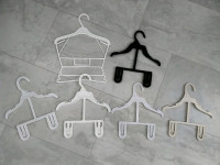 Free plastic kid-size clothes hangers