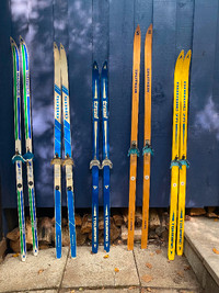 Vintage Cross Country Skis (Various)