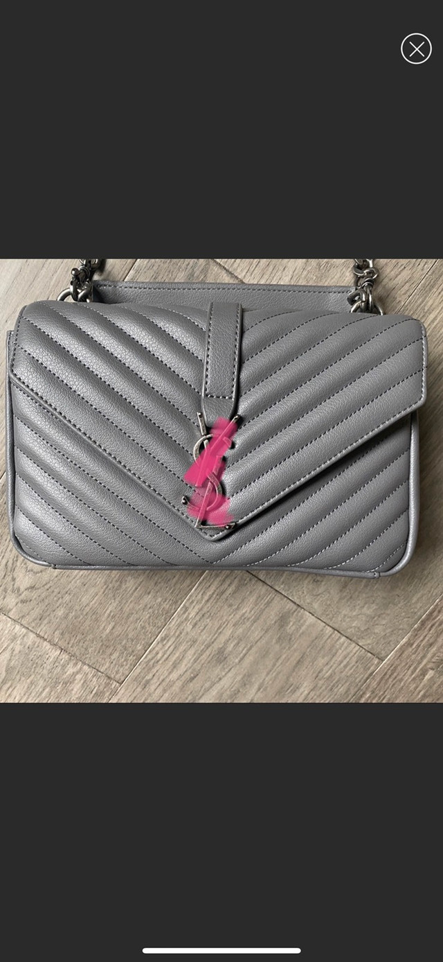 Grey purse y s l in Women's - Bags & Wallets in Red Deer