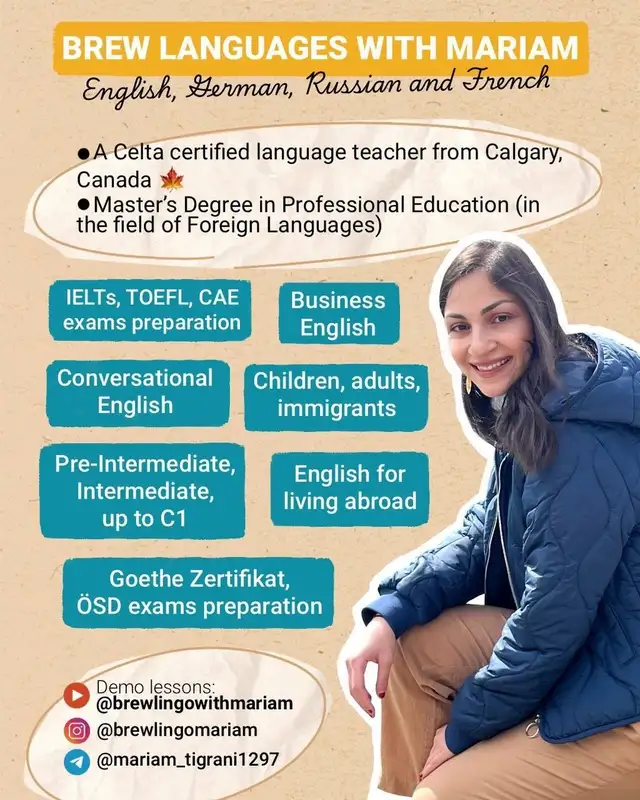 a CELTA-certified language teacher from Calgary, Canada