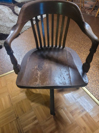 Antique swivel/ reclining chair