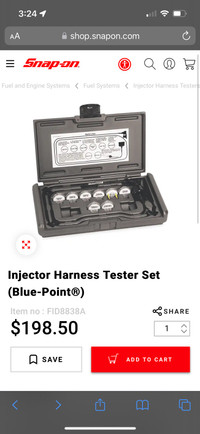 Blue point injector harness test kit 