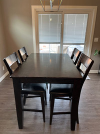 Bar Height Table Set and Chairs 