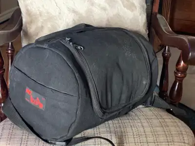 Leather and parachute motorcycle/recreation tote bags