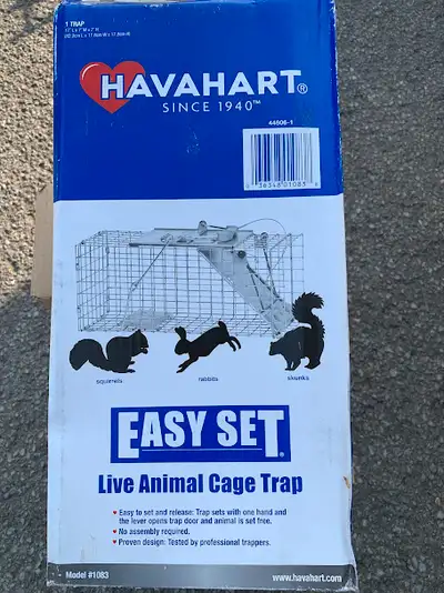 Havahart Live Small Animal Cage Trap Model: 1083