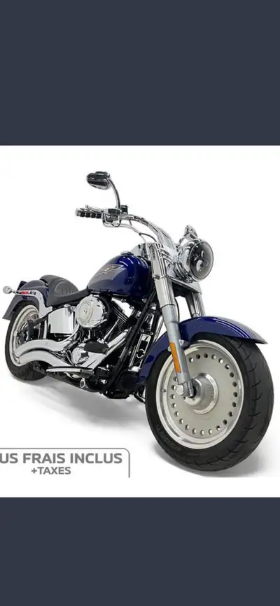 2007 harley Davidson fatboy 58000 Km blue 613 7203389