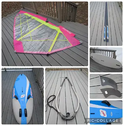 Beginner windsurfing package Bic Nova 4.5m sail ++, View more