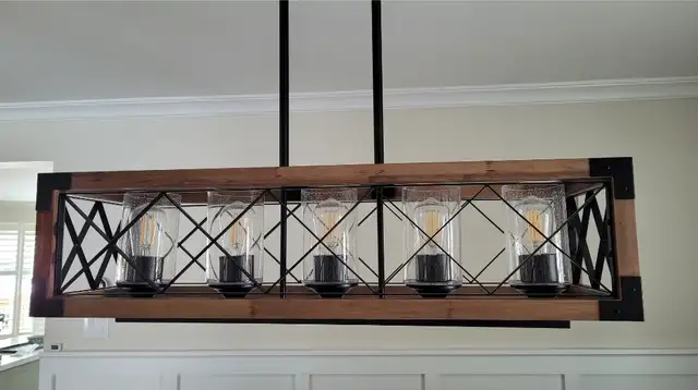 Gorgeous 5 light pendant light in Indoor Lighting & Fans in Mississauga / Peel Region - Image 3