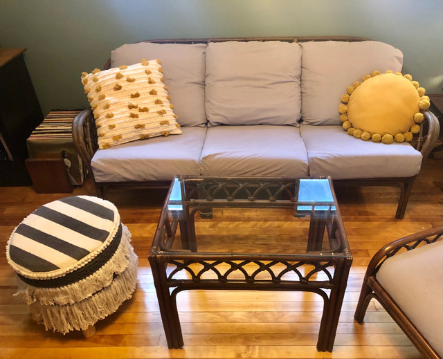 Rattan Couch and Table set  in Couches & Futons in City of Halifax