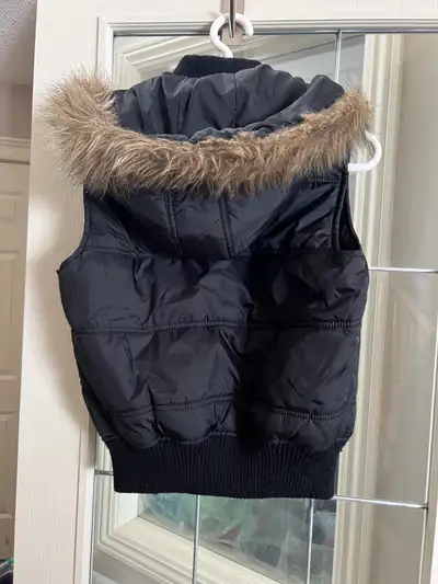 GARAGE LADIES WINTER VEST  JACKET WITH HOOD-M, View more