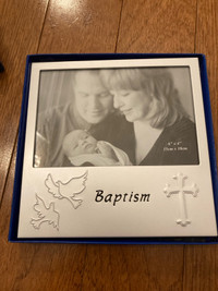 Baptism picture frame 