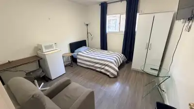 Private Room Furnished, Kitchenette Near Downtown Stay in a secure, fully furnished private room in...