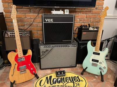 Two unique Fender guitars for sale. Fender Thinline '72 with Fender gigbag -$1000 OBO Fender Stratoc...