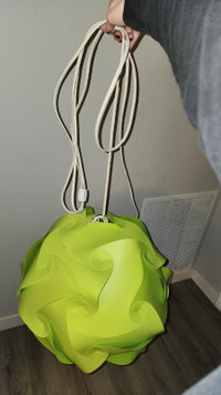 Green artsy hanging lamp 