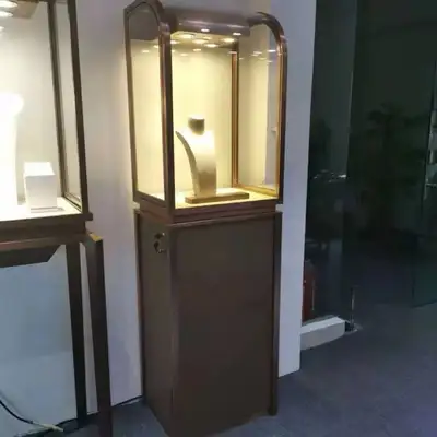 Brand New Jewelry Display Cabinet - LED Lit Glass Showcase, View more