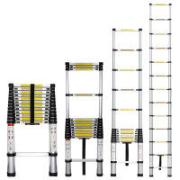 17 Ft Telescopic Ladder, Easy to store (3 ft when collapsed)