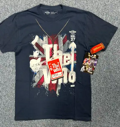 Brand New with Tags (NWT) Hard Rock Cafe Signature Series (Edition 27) T-Shirt featuring legendary c...