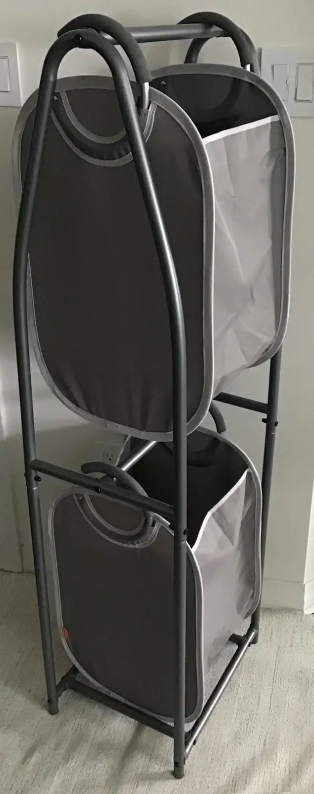 2-Tier Rolling Vertical Laundry Sorter65669432780546121