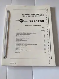 Service/Repair/Shop Manual for John Deere 60 Tractor SM2008