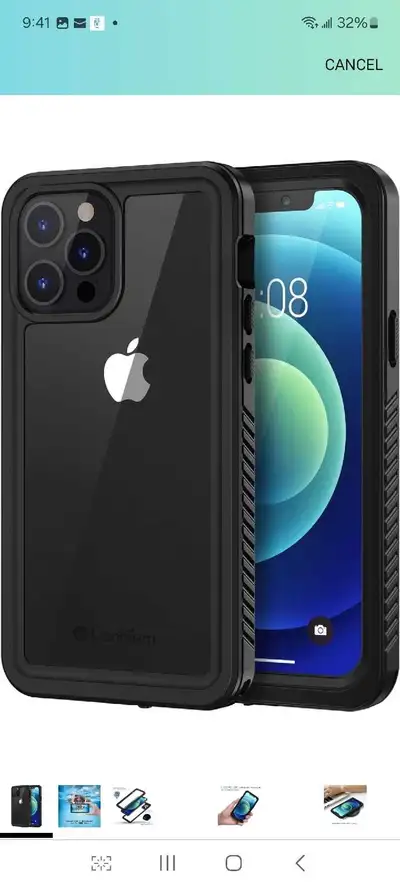 Lanhiem Compatible with iPhone 12 Pro Case, IP68 Waterproof Dust, View more