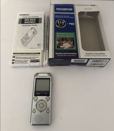 OLYMPUS WS-801 USB PC Interface Digital Voice Recorder, View more
