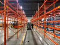Largest selection of used pallet racking in the GTA.