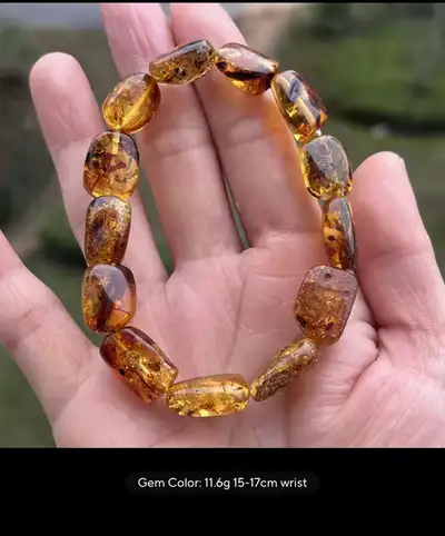 Genuine Baltic Amber Bracelet – Natural & Unique ✨, View more