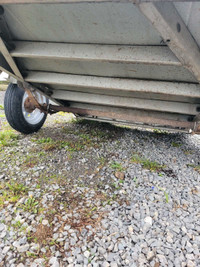 Stirling 4x6 galvalume trailer with new spare tire 