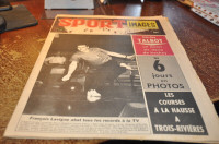 Sport images  newpaper hochey baseball lutte Maurice vachon