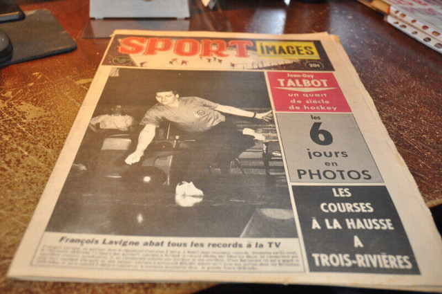 Sport images  newpaper hochey baseball lutte Maurice vachon dans Art et objets de collection  à Victoriaville