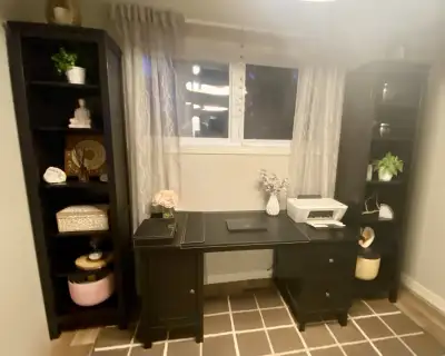 Bookshelves With Matching Desk, View more