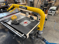 Excalibur table saw dust collection arm 