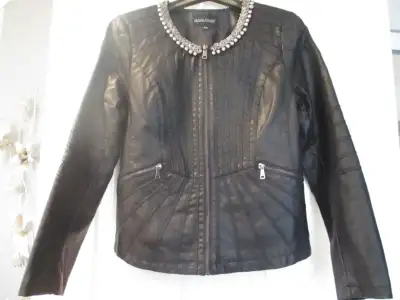 veste en cuir noir Frank Lyman, View more