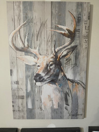 Beautiful deer canvas wall decor 