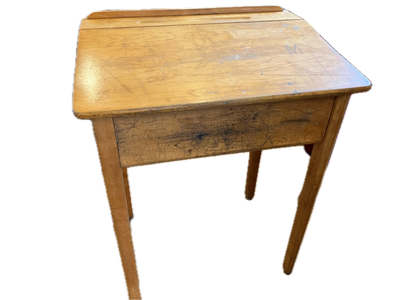 Antique Wooden School Desk, View more