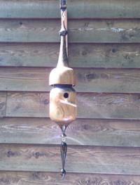 HandMade Two piece Siberian Elm Hanging Wooden Birdhouse #1