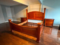King Poster Bed and End Tables