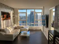 Fully furnished 2 bedroom sub-penthouse with A/C in Yaletown
