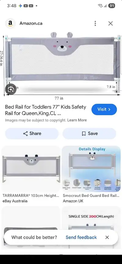 Kids Safety Bed Rail, View more