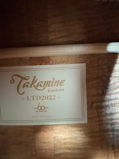 Takamine 2022 ltd 60th anniversary guitar, View more