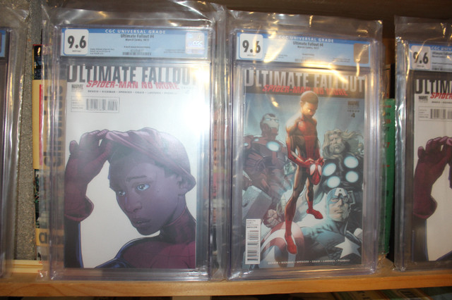 SPIDER-MAN 1st app Miles Morales ULTIMATE FALLOUT #4 2nd print in Comics & Graphic Novels in Saskatoon