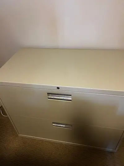 HON two drawer horizontal filing cabinet, View more