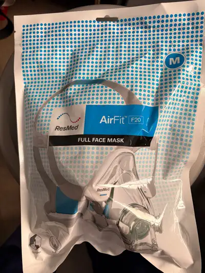 Brand new and sealed ResMed airfit F20 full face CPAP mask, View more