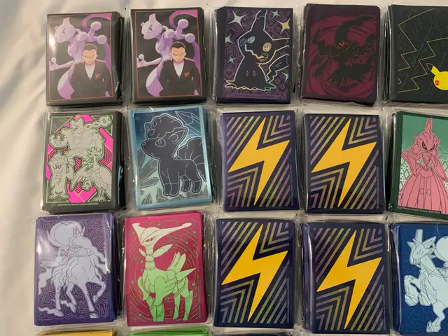 Pokemon cards sleeves x19 left mewtwo, Paldean, celebrations in Toys & Games in City of Toronto - Image 3
