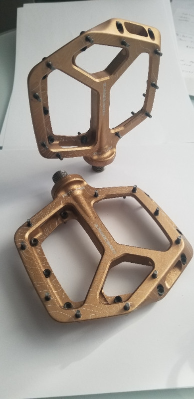 Raceface Atlas Pedals - satin gold in Frames & Parts in Calgary - Image 4