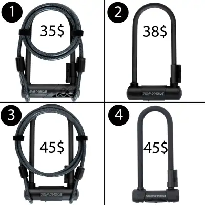 Heavy Duty Bike Lock U-Lock Cadenas Antivol en U vélo, View more